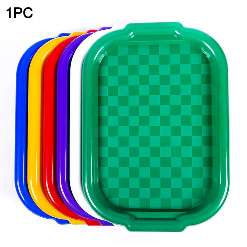 Art Tray Serving Crafts Home Fast Food Kitchen For Kids Preschool Classroom Activity Daycares Drawing Plastic Organizer Painting