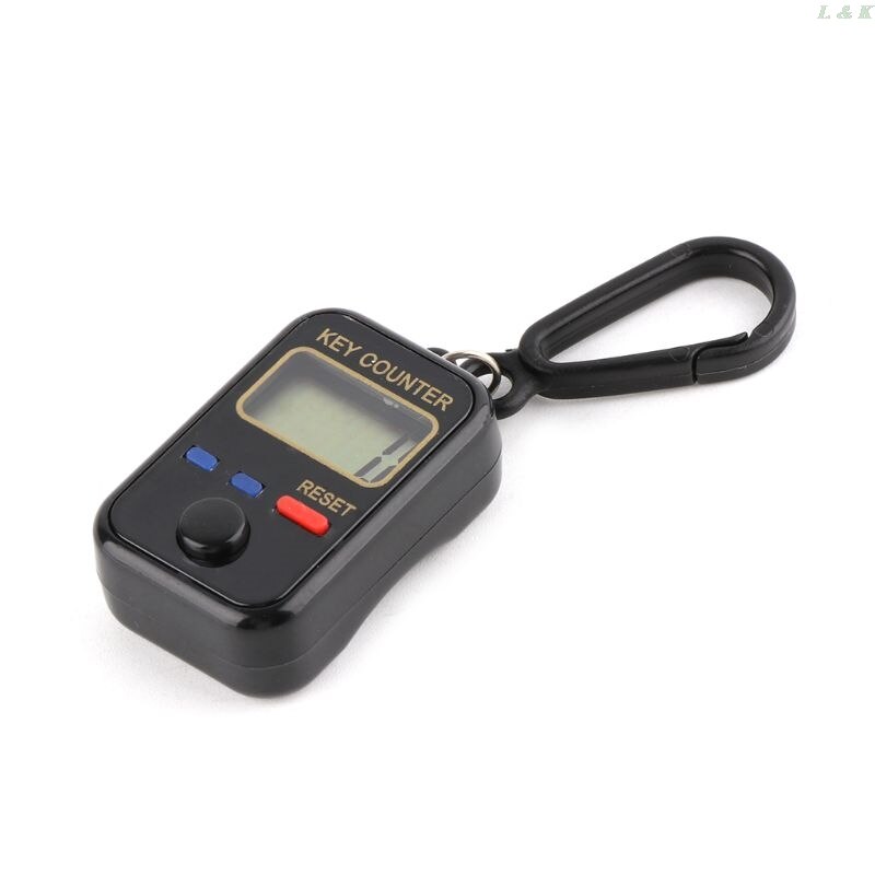LCD Digit Electronic Tally Counter 0-99999 Keychain Finger Counter For Sewing Knitting Weave Tool