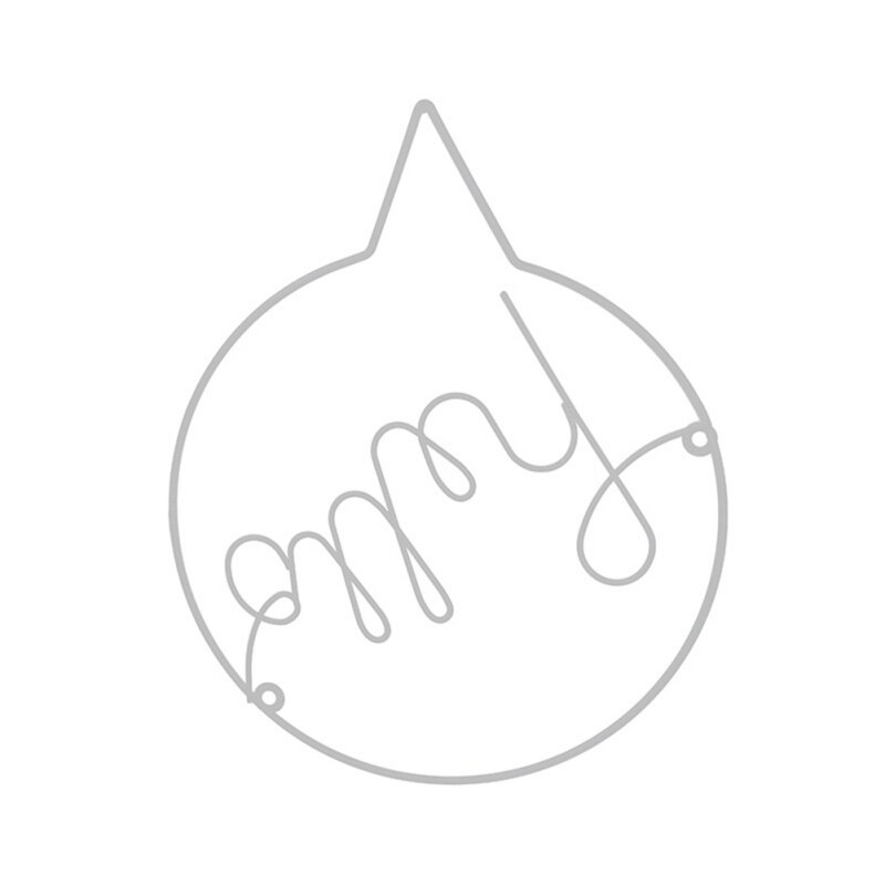 English Letters 'Hello' Iron Art Door Hanging Decor: W