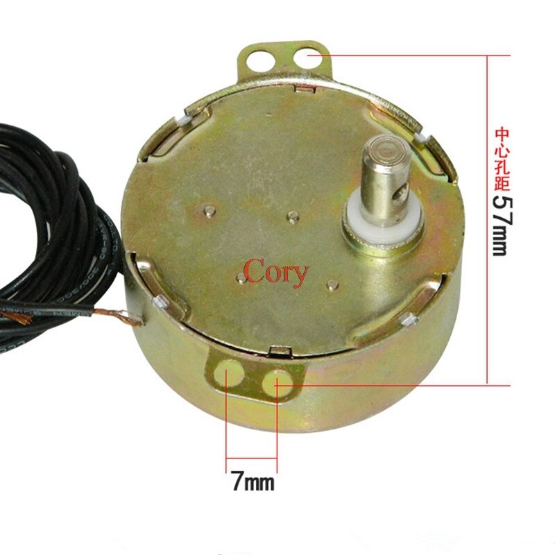 1 Pc TYJ50 33 Rpm 5/6 Rpm 4W Magnetron Draaitafel Synchrone Motor 220-240V 50-60Hz Cw/Ccw