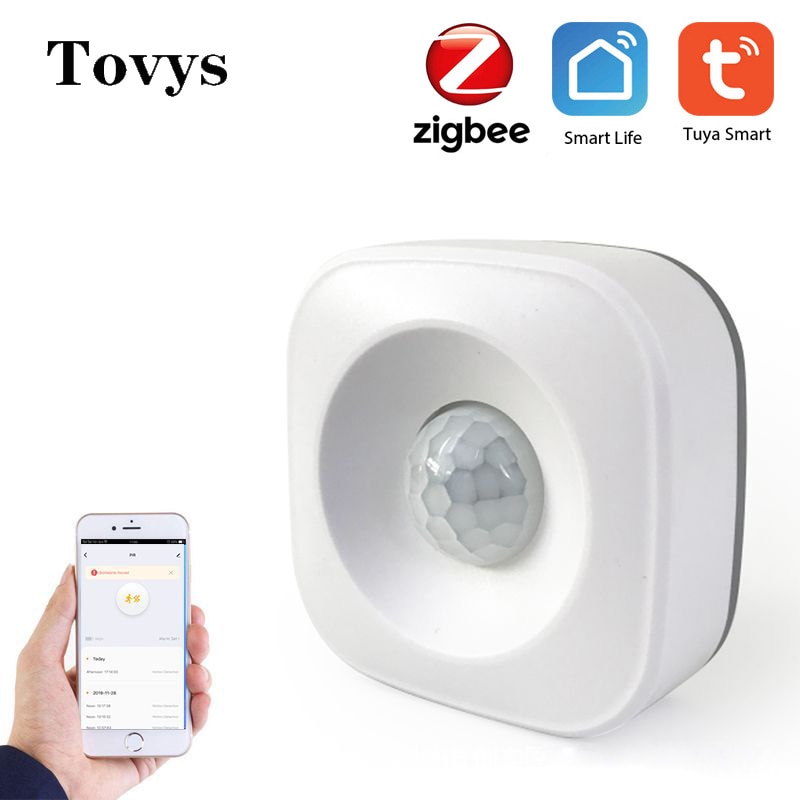 Tuya Smart ZigBee PIR Motion Sensor Detector Smart Home Wireless Body Infrared Sensor Security Burglar Alarm Sensor APP Control