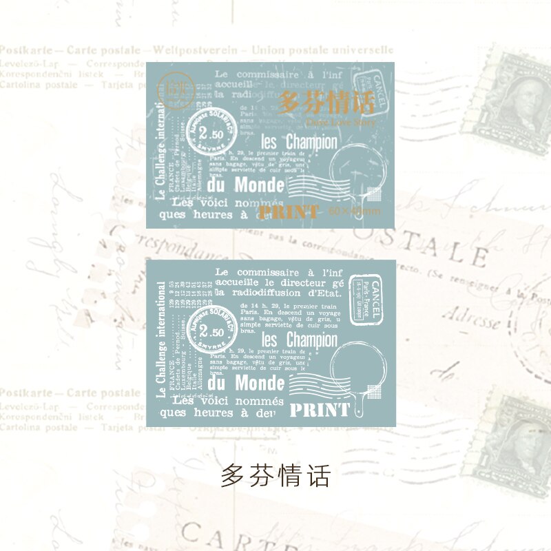 Timbres-poste anglais rétro en bois, arrière-plan pour Scrapbooking, carte faite à la main, bricolage, artisanat pour Album Photo: 4
