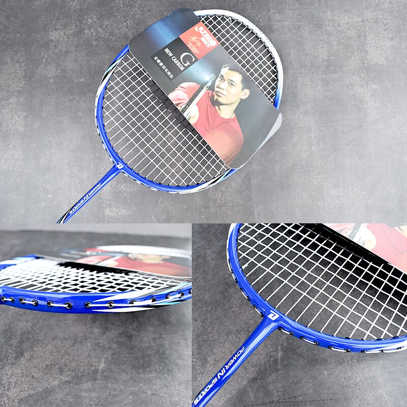 DHS 1PCS Badminton Racket Set Carbon Fiber Badminton Racket with 3 Shuttlecocks and Carrying Bag for Beginner