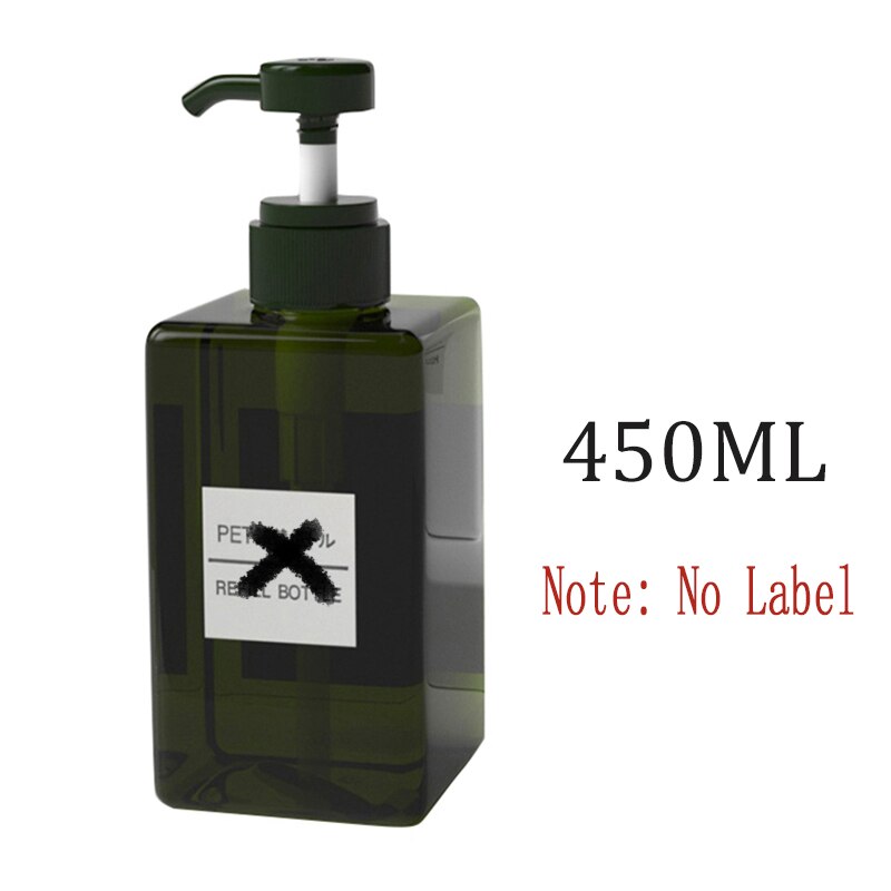 Bouteille de Gel douche de shampooing presse | 650/450/250ML conditionneur de cheveux, distributeur distributeur de savon de salle de bains, bouteilles de rangement rechargeables: GM