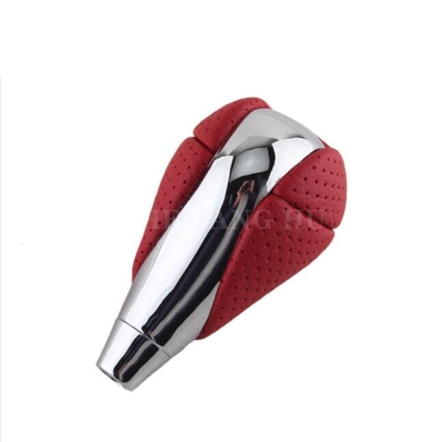 Leather Chrome Automatic Gear Shift Knob For Lexus IS200 IS250 IS300 IS350 2005 2006 2007: Blue