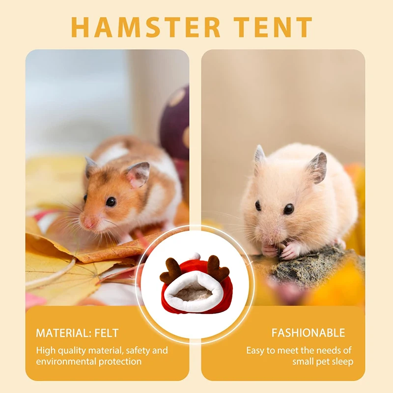Jaula suave y cálida para hámster, cama para mascotas, hamaca para ratas, cerdo, ardilla, casa de invierno, nido de terciopelo, cama cálida para dormir, artículos para mascotas pequeñas