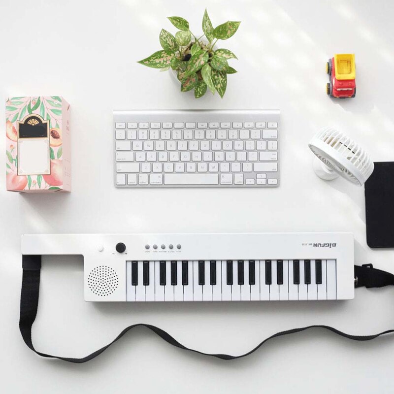Bigfun Portable 37-Key Electronic Keyboard Piano Mini Electronic Organ Piano Style Keyboard Guitar Musical
