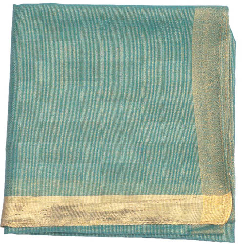 Moslim hoofddoek effen gouden lurex vierkante sjaal islamitische hoofdbedekking voor vrouwen dame hijab zacht 90 x 90 cm: 5