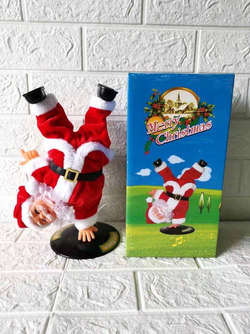 Kreative Weihnachten Reiten Hirsch Mit Musik Santa Plüsch Elektrische Spielzeug Weihnachten Dekoration Ferien freundlicher: E
