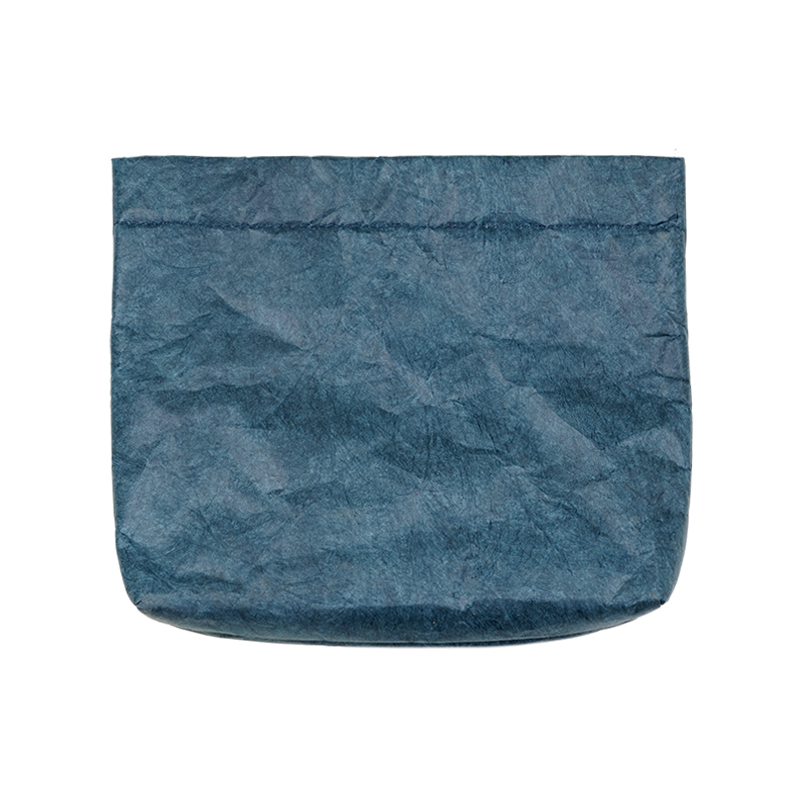 11 inch Cosmetic Storage Bag Paper Waterproof Travel Storage Case Ultra Thin Women's Portable Small Toiletry Kit Washbag: Blue