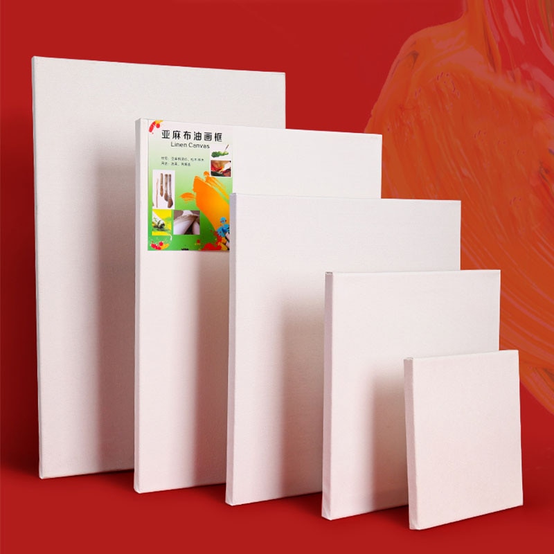 1pcs 100% Cotton Wood Frame For Canvas Oil Painting Artist Canvas Framed Pre-stretched Cotton Painting