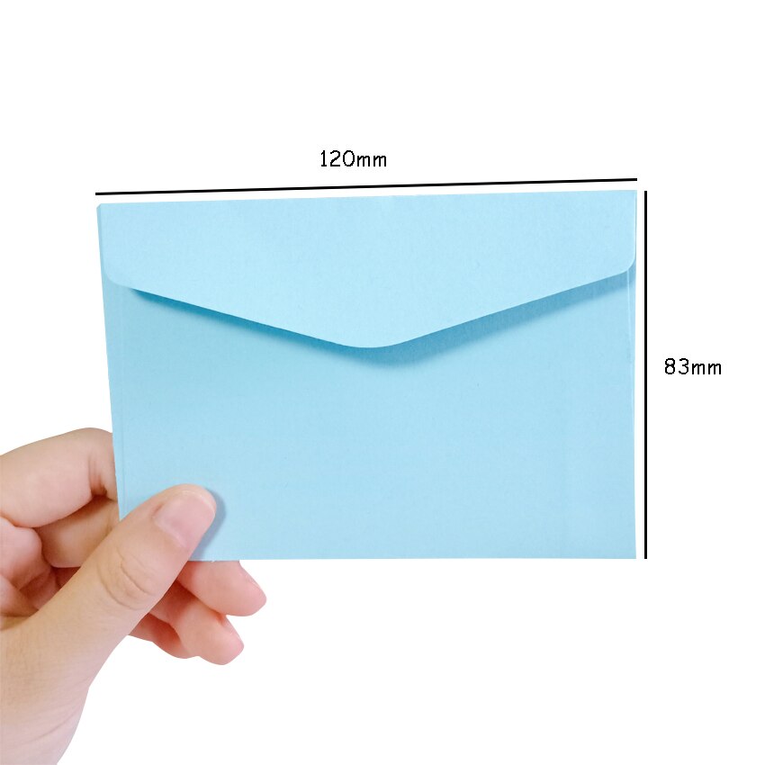 10 stk/parti mini kuverter 115mm*80mm slik farve mini kuvert fjorten valg papir koreansk papirvarer gavechrismas: E