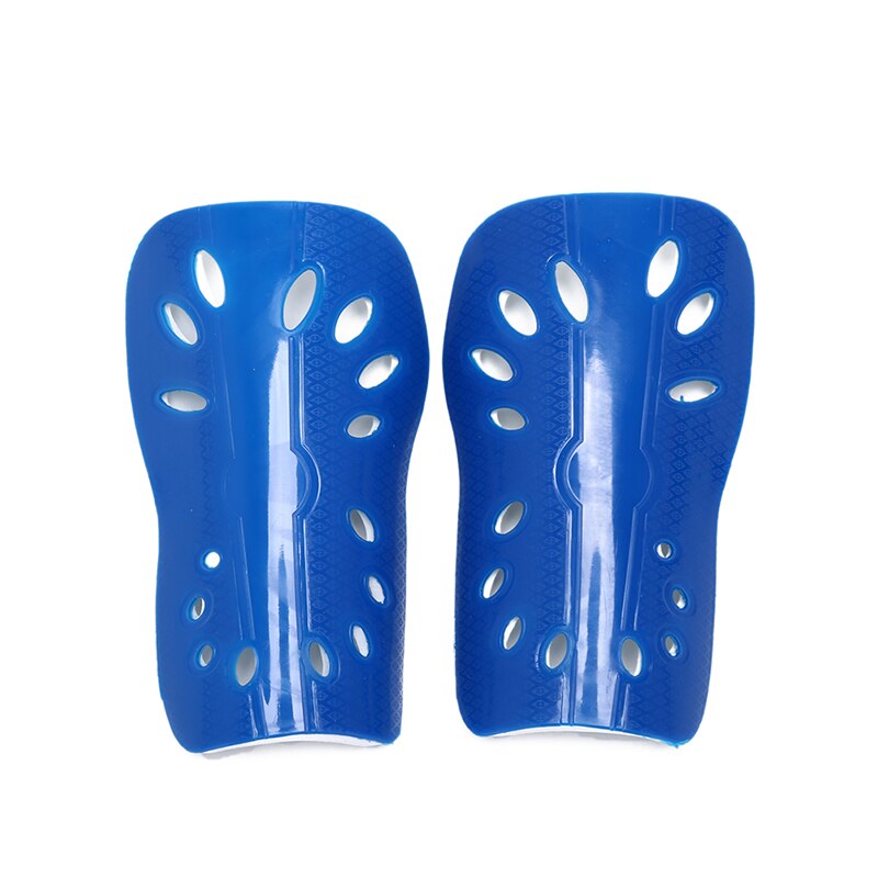 Espinilleras de fútbol ligeras suaves, protectores de fútbol, Protector de pierna deportivo para niños y adultos, equipo de protección, 1 par: Azul / M