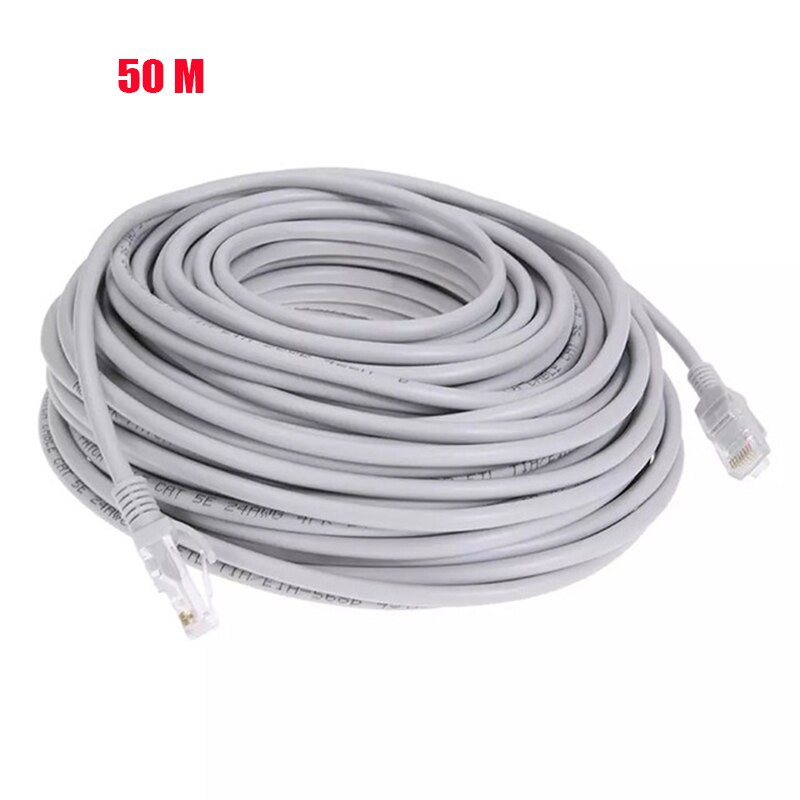 1m / 5m / 10m / 15m / 30m / 50m / 100m cat 5e rj45 ethernet-kaapeli, verkko-lan-kaapeli (patch-johto): 50m