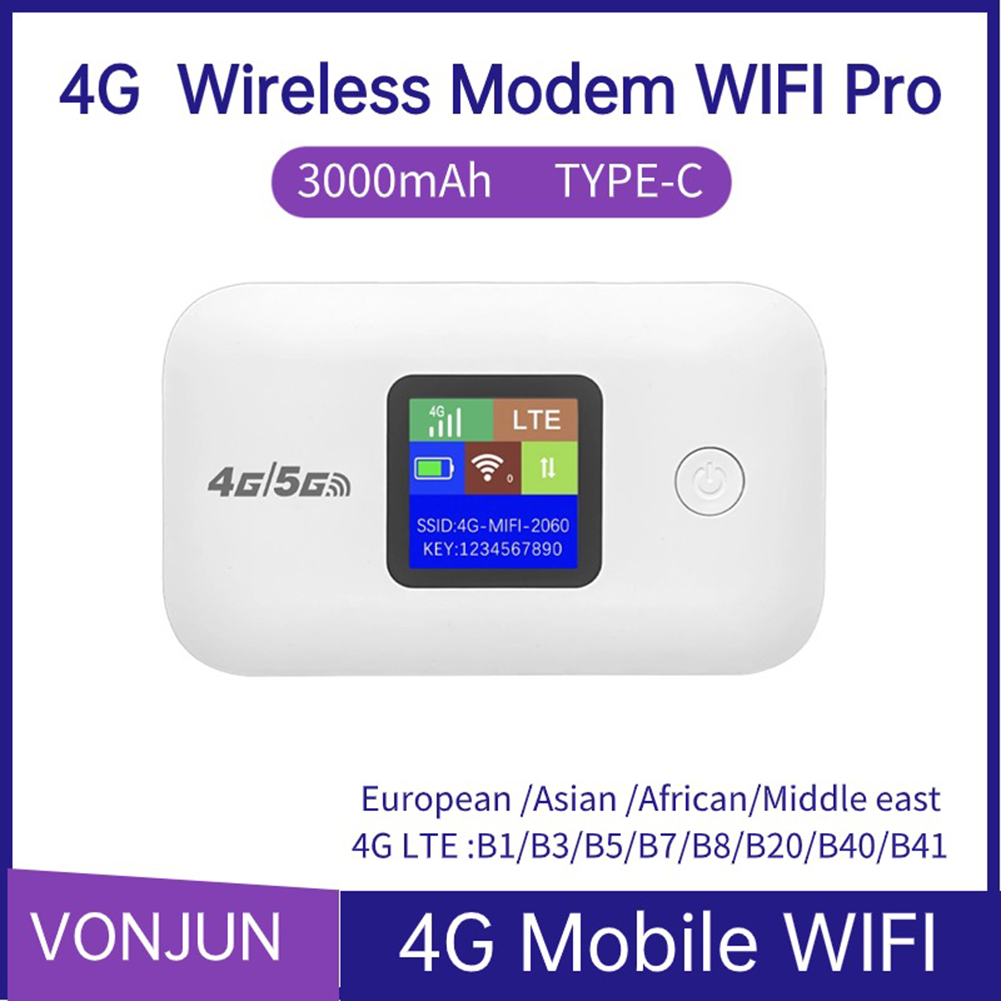 Drahtloser Hotspot, 3000 mAh, Mini-WLAN-Hotspot für den Außenbereich, 150 Mbit/s, kabelloser tragbarer Router mit SIM-Kartensteckplatz, mobiler Taschen-WLAN-Router
