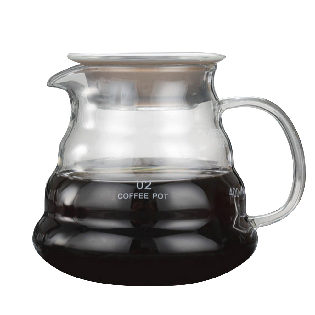 Pour Over Range Coffee Server Carafe Drip Coffee Pot Coffee Kettle Brewer Barista Percolator Clear 360ml 600ml 800ml: 2