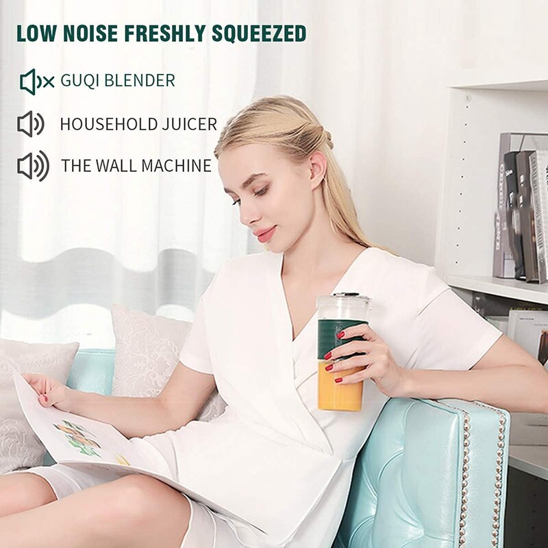 Mini Portable Blender,Smoothie Shake Maker with Three Blades, Multi-Function Handheld Juicer Cup,320ML