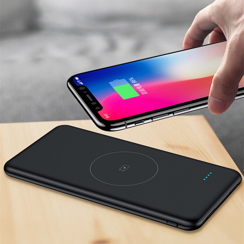 10000mah Power Bank External Battery Wireless Charger Powerbank Portable QI Wireless Charging for Samsung iPhone 11 XS Poverbank