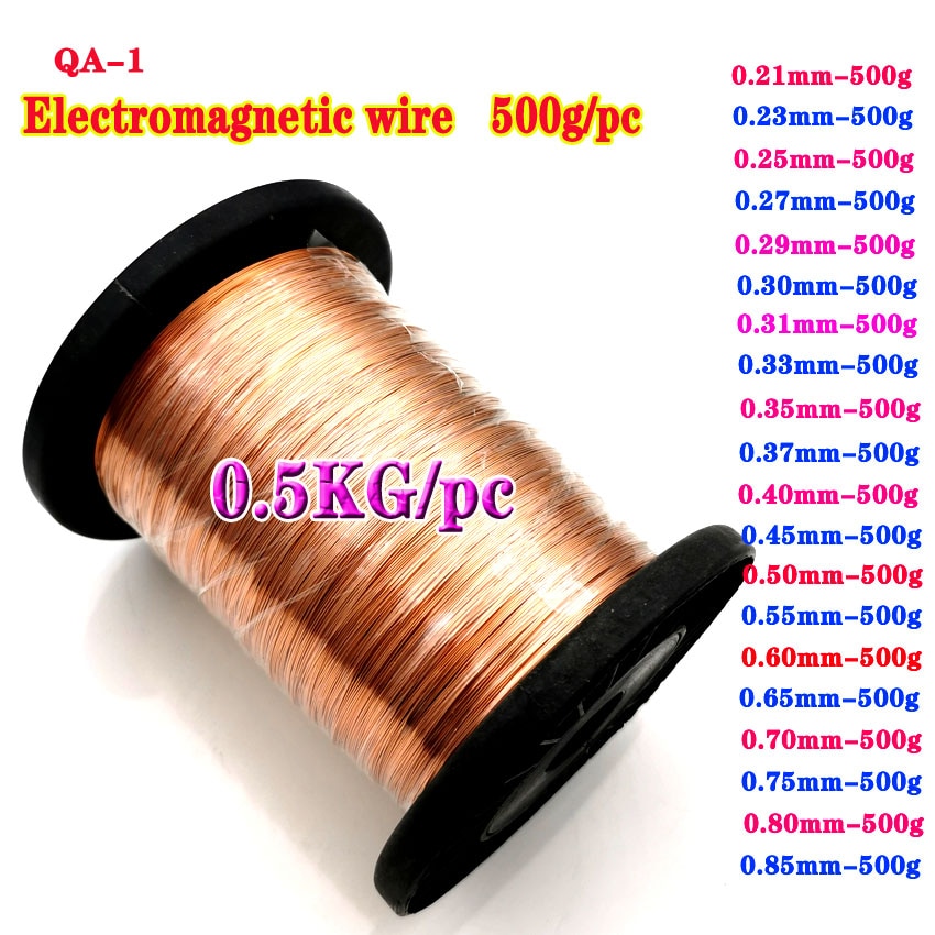 500g/pc 0,03mm 0,04mm 0,05mm 0,06mm Emailliert Kupfer Draht Emaillierten Kupfer Spule Magnet Draht emaille Kupfer Kabel Wicklung Litz Draht