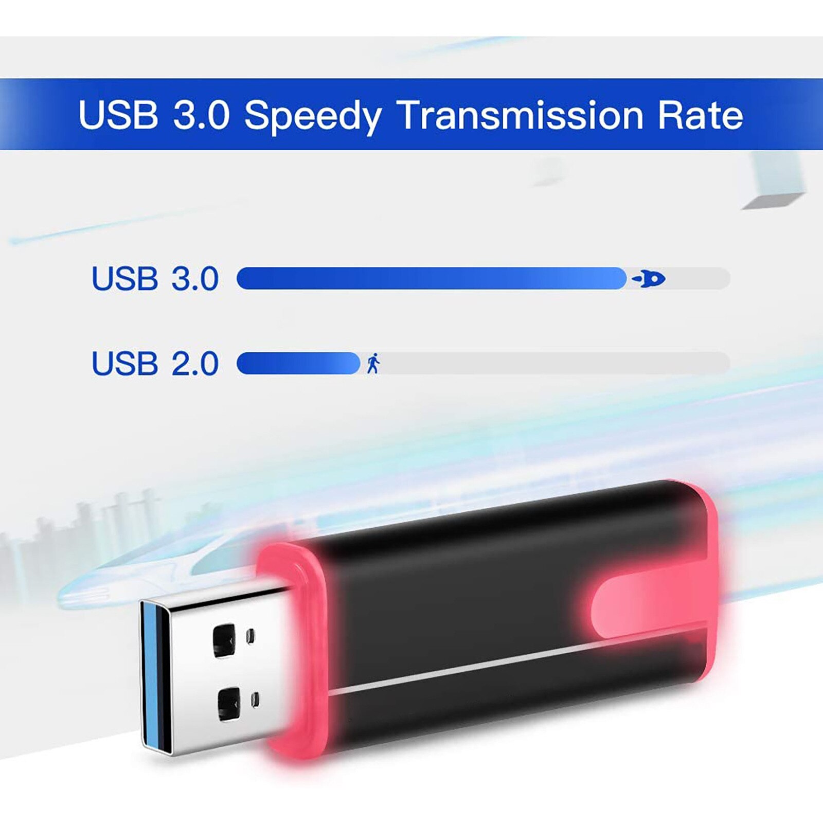 Usb 3.0 Flash Drive With Led Waterproof Aluminum Usb Memory Stick Drive With Led Aluminum Alloy U Disk 8/16/32/64/128g Usb Hubs