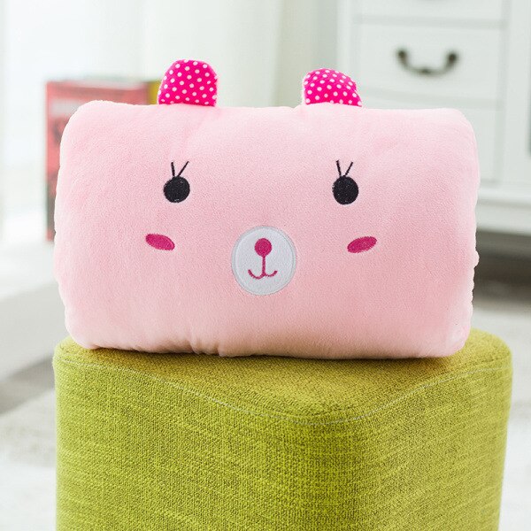 Dessin animé main réchauffement manchon chauffage en peluche oreiller lavable main coussin doigt mains doux 7 couleurs hiver automne