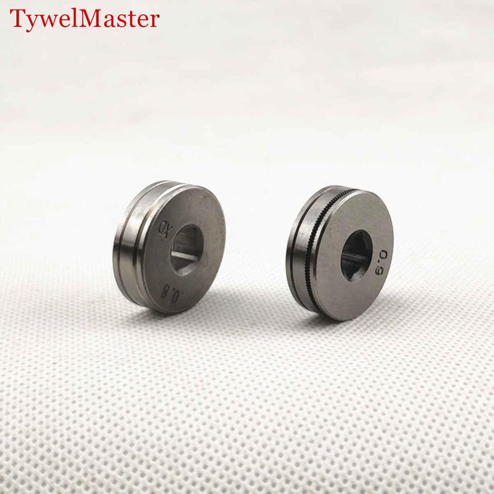 Mig svejsemaskine trådfremføringsrulle vuk knurl groove 0.6mm 0.8mm 0.9mm 1.0mm af stål aluminium flussnor svejsetråd ssj -16