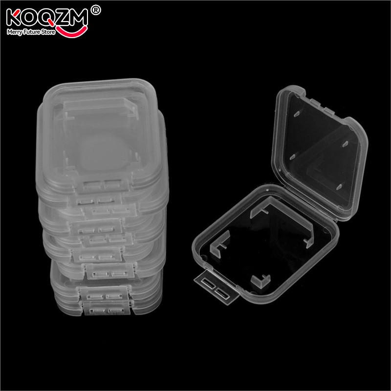 Étui pour carte mémoire SD SDHC, 10 pièces, protecteur, boîte de rangement en plastique transparent