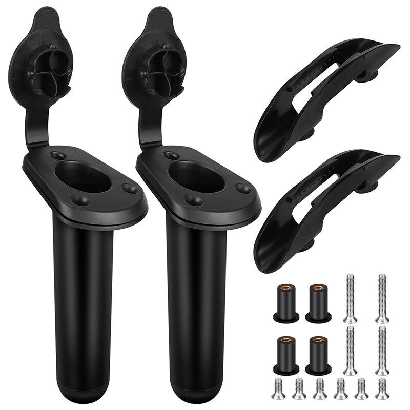 thumbnail interactive-video image 1 of Deck Mounted Paddle Clip Borogo 2PCS Kayak Paddle Holder Clips | Deck Mounted Universal Paddle & Fishing Net Clips Fishing Net Holders 1 of 10