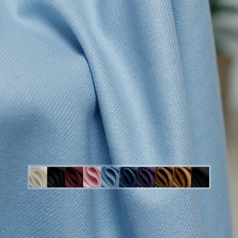 The Cloth 380g/m Weight Worsted Flannel Wool Fabrics Garment Material Autumn Women Suits Jacket Sewing Cloth Tailor