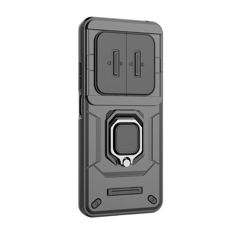 For Xiaomi Poco C75 4G Case Slide Window Lens Protect Armor Case For PocoC75 Poko Little Pocco C75 C 75 Magnetic Ring Cover