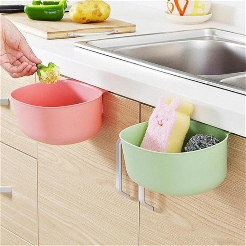 Kitchen Cabinet Hanging Garbage Waste Bin Can Trash Barrel Storage Rubbish Container