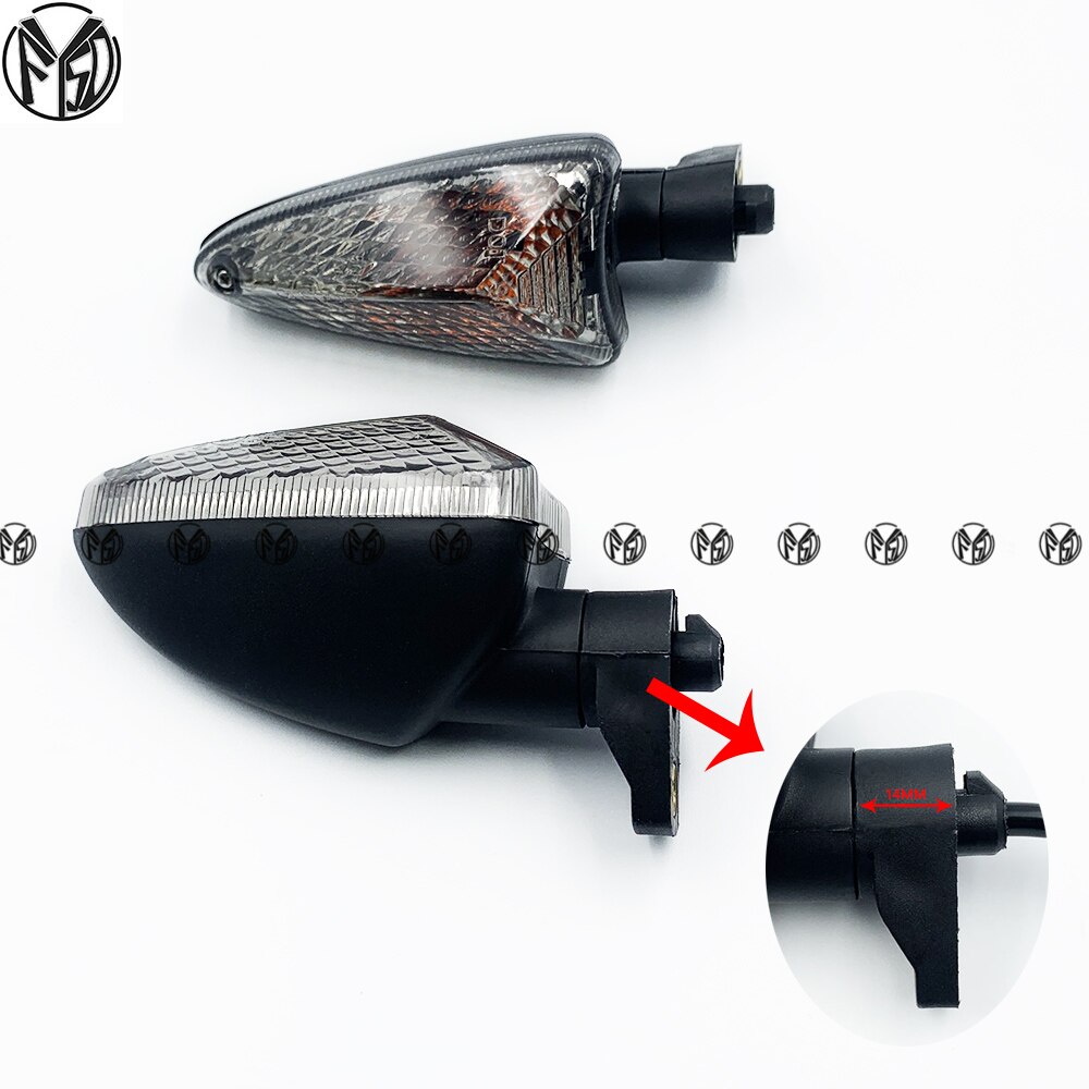 Blinker Licht Für Aprilia NA 850 GT/Mana SL 750 Schauer/GT SMV 750 Dorsoduro Motorrad Zubehör vorne/Hinten Anzeige Lampe: Rauch 14mm