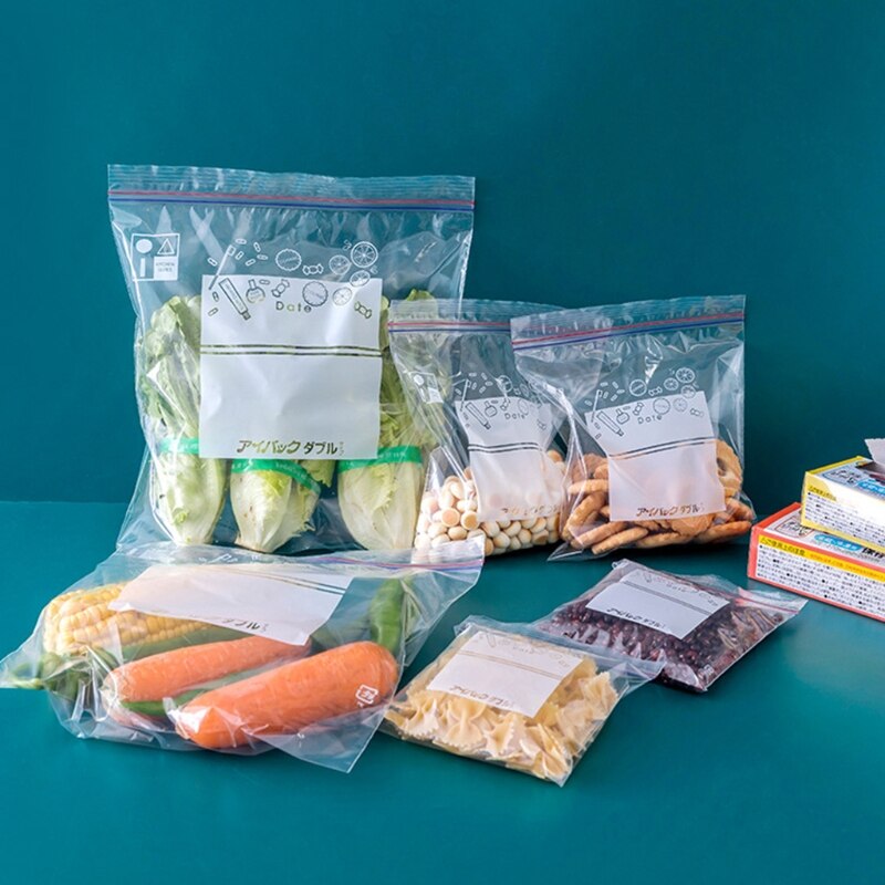 Bag Zip Lock Plastic Bags Sealing Bag Transparent PE Poly Bags Fresh Storage Food Envelope Bag Reusable Zip Bag