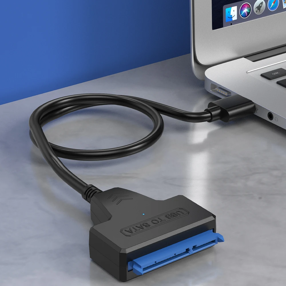 SATA naar USB 3.0-kabel voor externe 3,5 2,5 inch HDD SSD harde schijfconnector USB3.0 naar SataIII-kabel 22-pins met 12V-voeding