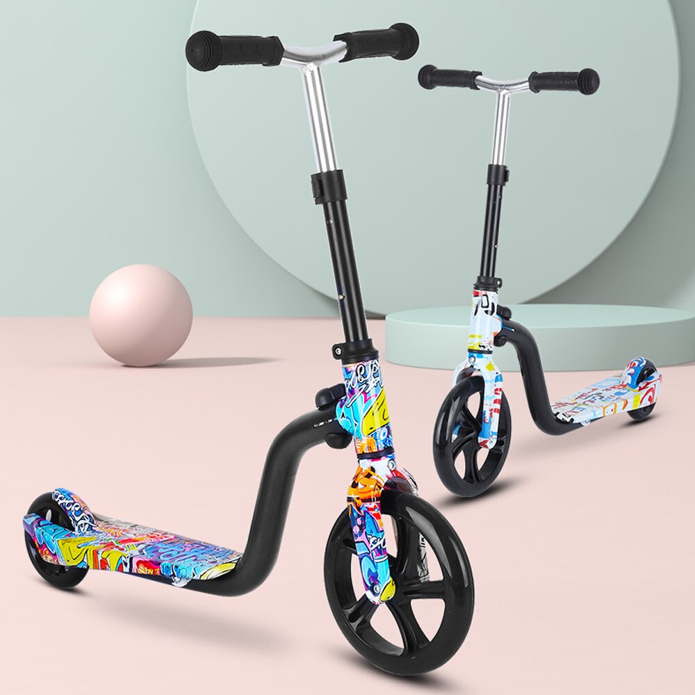 Scooter til børn store hjul scooter foldbar sparkescooter til småbørn 3-8 år med justerbar højde letvægts scooter