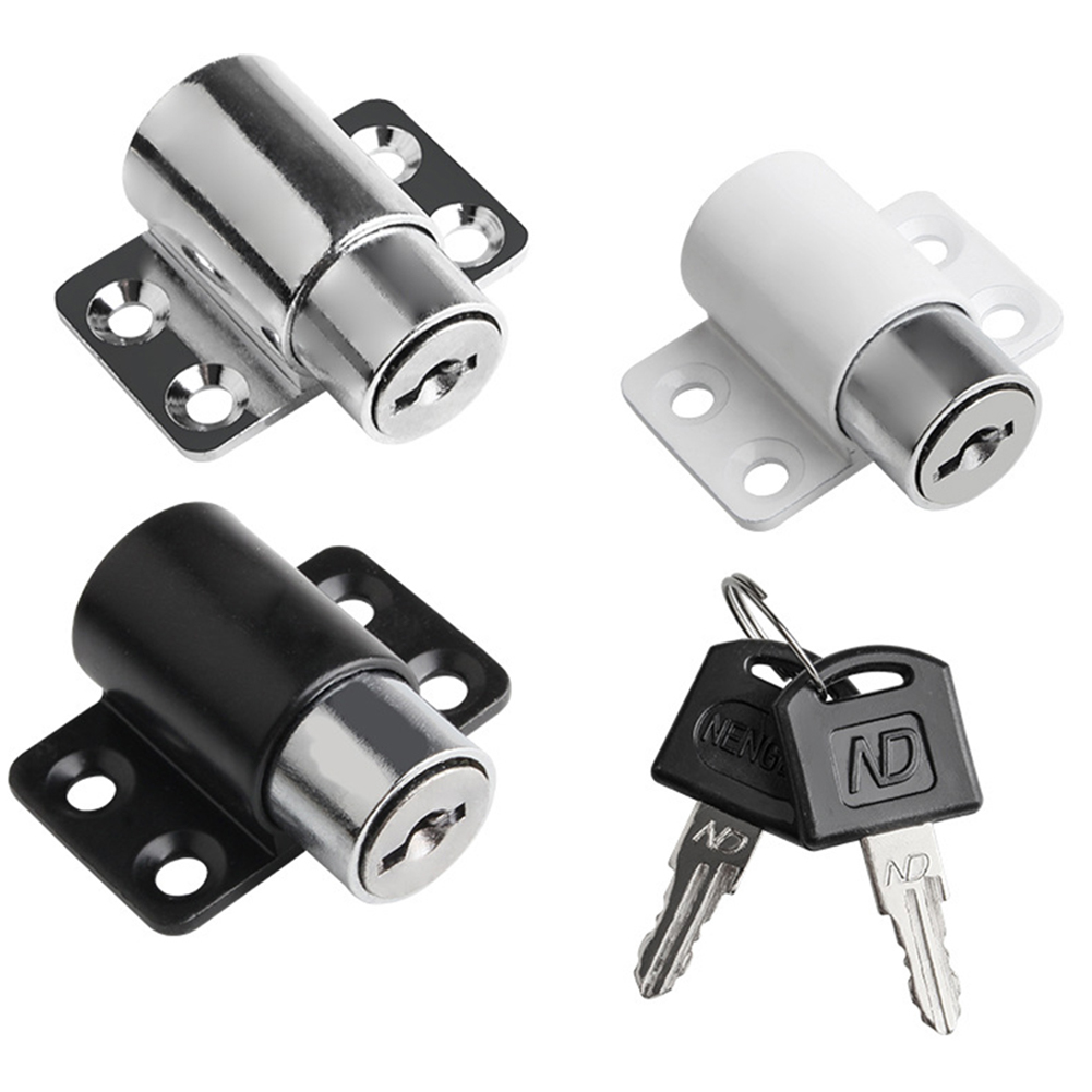 Sliding Door Window Locks With 2 Keys Baby Child Safety Protection Antitheft Door Window Security Lock Catches Set