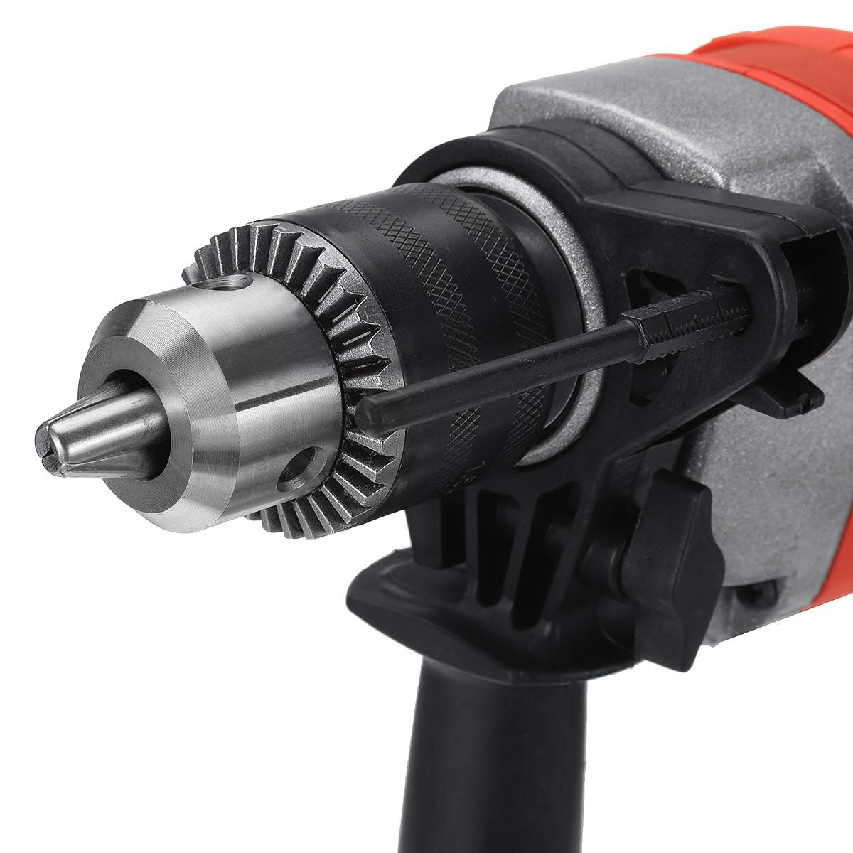 Drillpro 2000W 3000RPM 220V Electric Handheld Impact Drill Flat Drill Guns Hand Drills Torque Driver with Wrench Measuring Scale