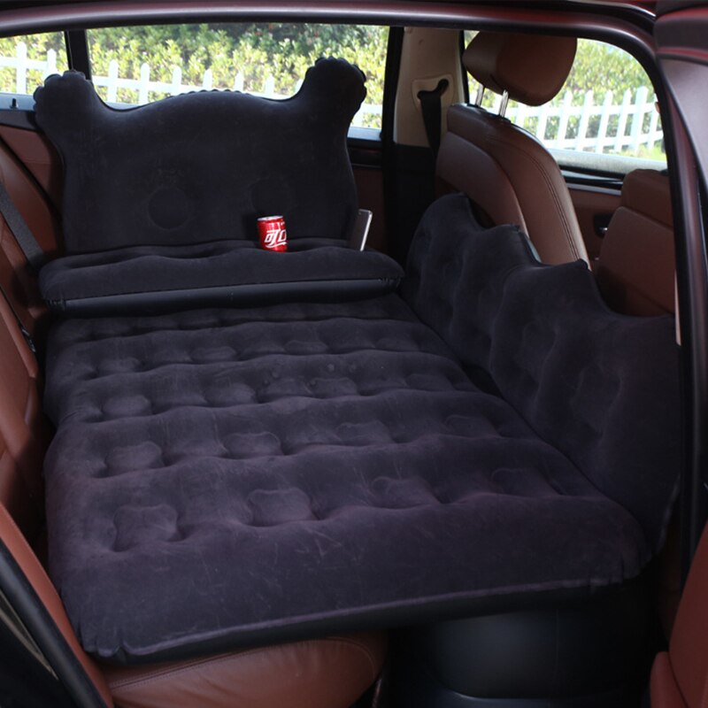 Cama de viaje para coche, alfombrilla de aire para exteriores, cojín, accesorios universales para asiento trasero, inflable, para turismo, SUV