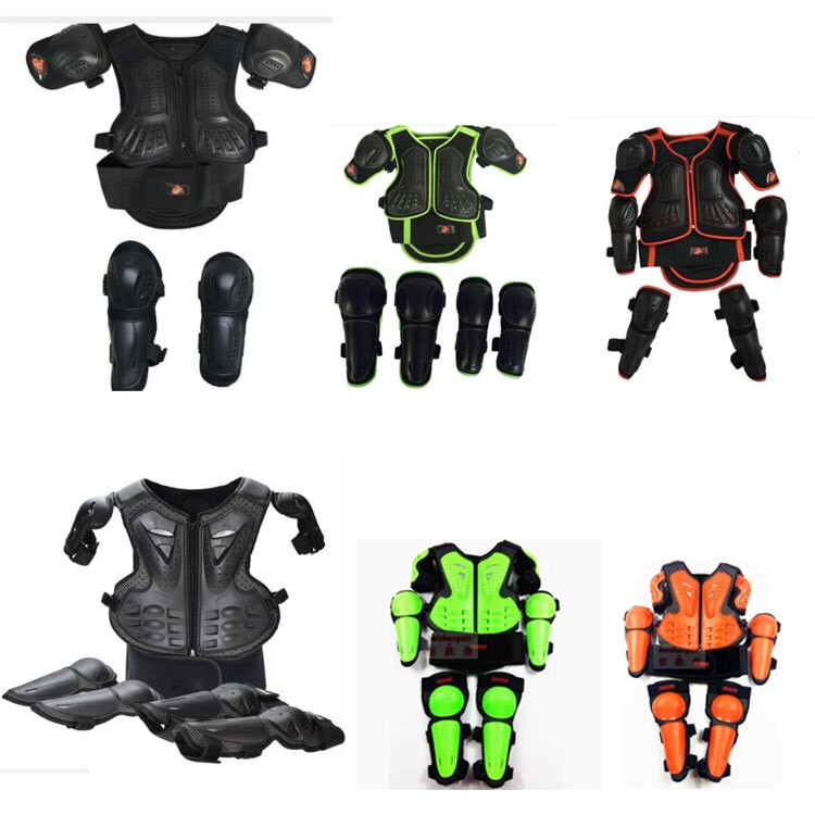 Geschikt Voor Hoogte 0.9-1.3M Kind Jeugd Jongens en Meisjes Body protect armor Motocross Riding Skiën Schaatsen Knie elleboog Guard Kids