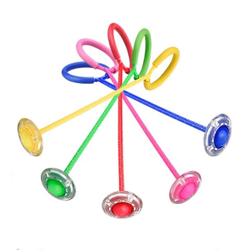 Flash Springen Touw Bal Kinderen Outdoor Fun Sport Speelgoed Led Kinderen Springen Kracht Reactie Training Swing Bal Kind-Ouder games