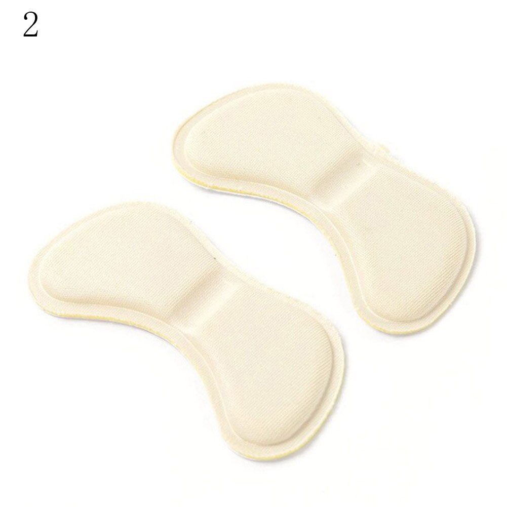 Vrouwen Inlegzolen Voor Schoenen Hoge Hakken Kleverige Stof Hak Liner Grips Protector Sticker Pijnbestrijding Voetverzorging Inserts Heel Pads: 2