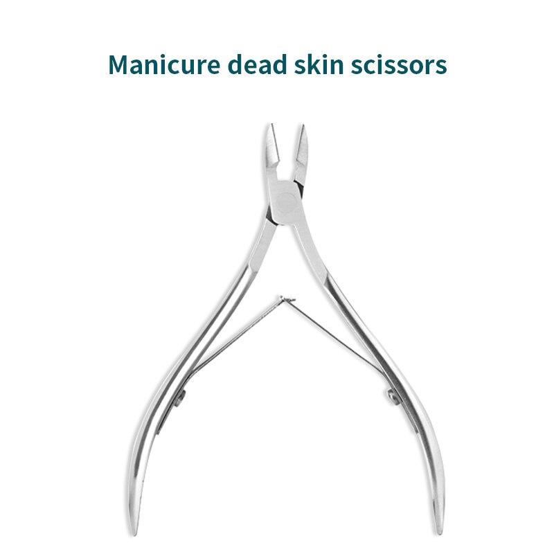 YASHNI Nail Cuticle Nipper Stainless Steel Tweezer Clipper Dead Skin Remover Scissor Plier Pusher Nail Tool ZJ01: 1Pcs