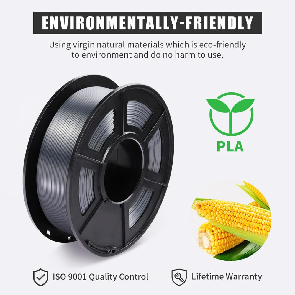 3d printing 3D FDM Printer Filament Silk 1.75mm 1KG PLA Silky Rich Luster Metal Gold Copper Plastic Filament Materials