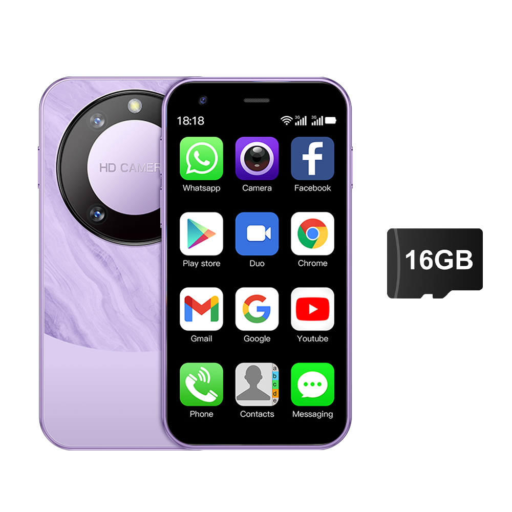 SERVO-P90 Mini Smartphone, Sistema Android, Dual SIM, 2000mAh Face Unlock, 3G WCDMA, Pequenos telefones inteligentes, Preço baixo, Novo, 2022: CINZA