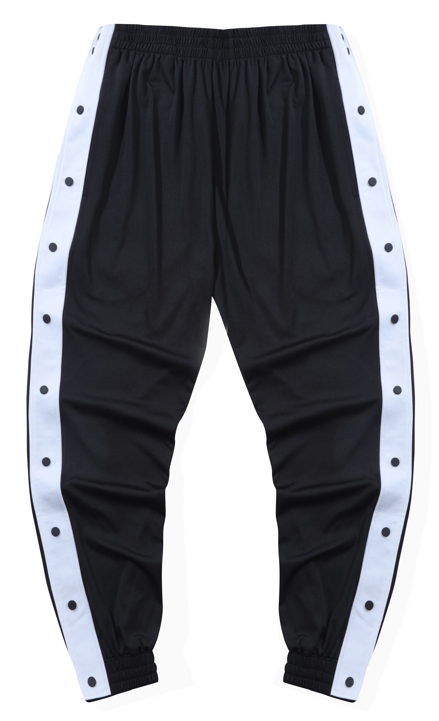 Men's Tear Away Basketball Pants & Shorts Loose Fit Active Workout, Training Tearaway: XL / pants black