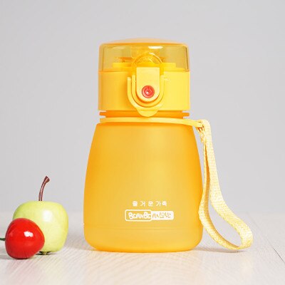308 ml vuxna nappflaskor med sugrör bärbara vattenkoppar barn vattenkokare barn dryck tillbehör för flickor pojkar skolflaskor: Gul