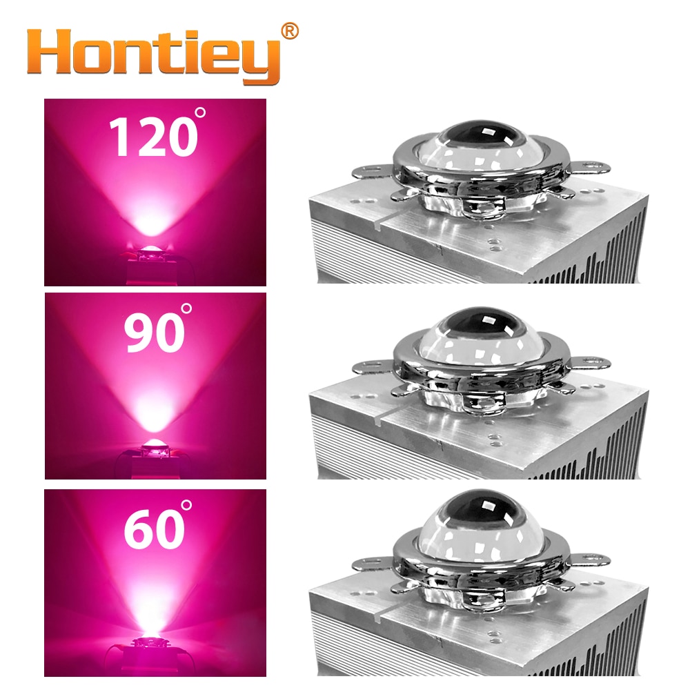 1 set 44mm LED Lens Optical Glass 60 90 120 degree Reflector Collimator Fixed Bracket 10W 20W 30W 50W 100W COB High Power Chip