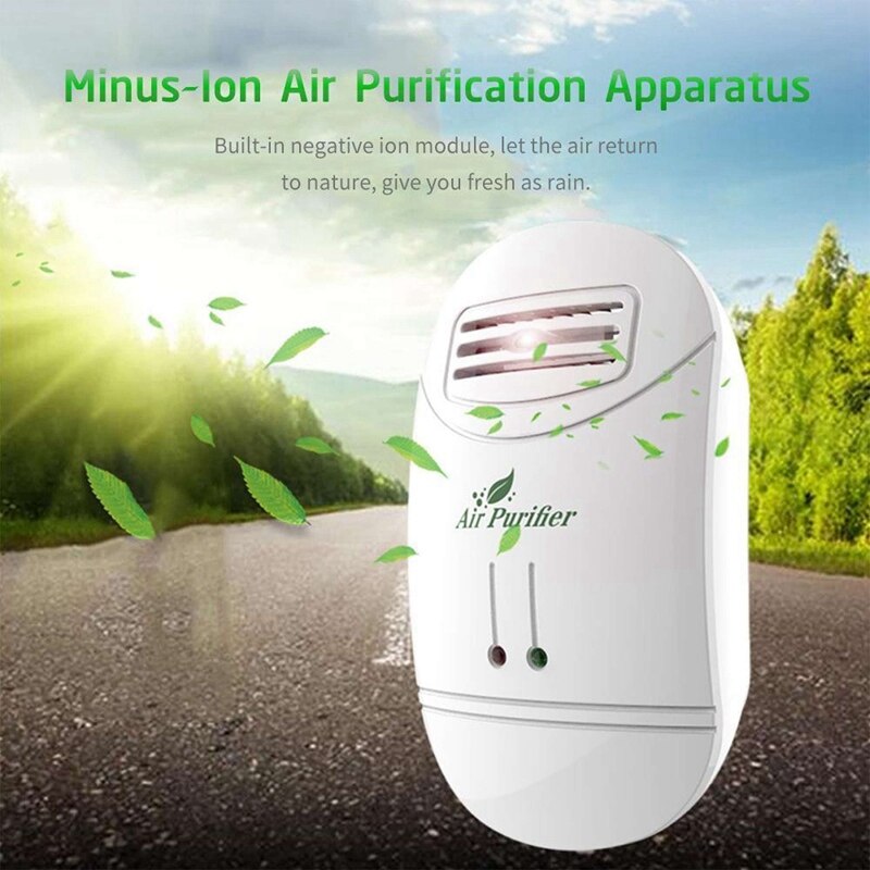 2X Ionizer Air Purifier for Home Negative Ion Generator Air Cleaner Remove Formaldehyde Smoke Dust Purification