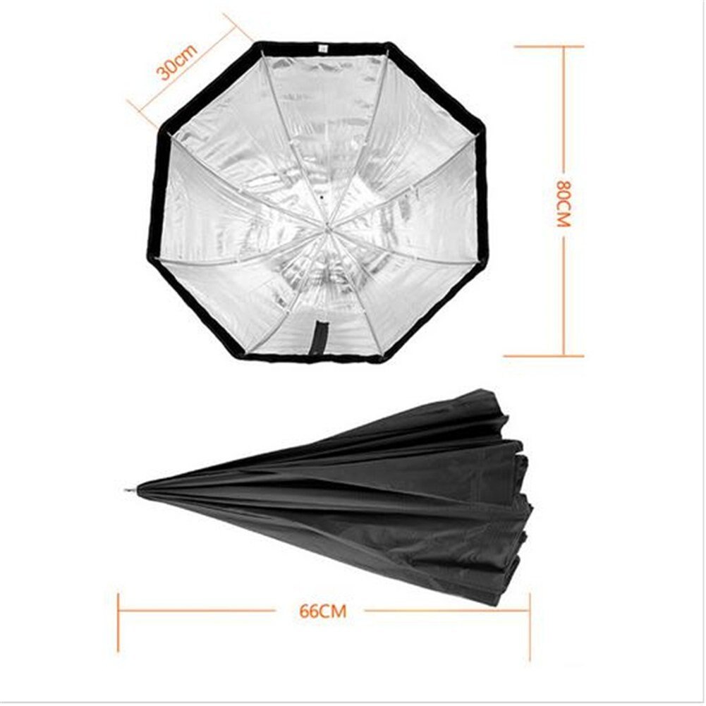 Godox 80 cm/31.5in Draagbare Octagon Flash Softbox Paraplu Brolly Reflector voor Studio Photo Flash Speedlight light Speedlite