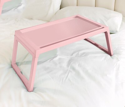 Lightweight Folding Table Portable Small Dining Table Simple Household Children's Mini Office Learning Storage Bed Computer: violet